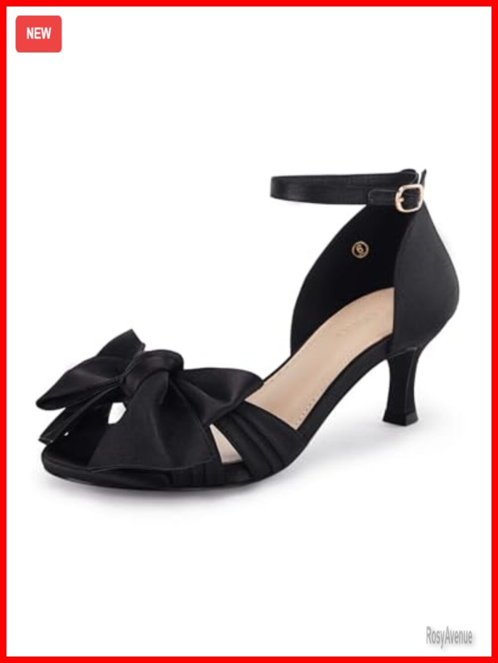 Satin Kitten Heel Sandals Open Toe Ankle Strap Wedding Party Dress Shoes